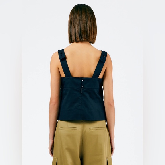 NWOT Tibi Eco Poplin Strappy Top - Picture 3 of 4